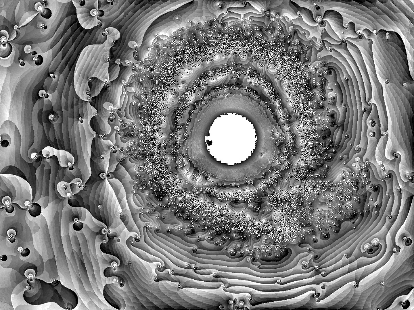 abstraktes Bild vom Mond